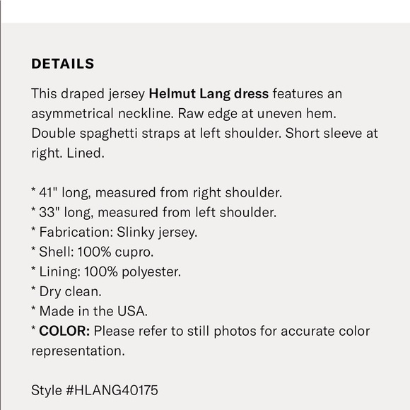 Helmut Lang Draped Asymmetrical Dress - Picture 4 of 6